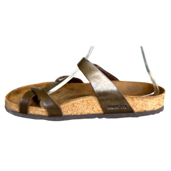 Birkenstock Mayari Brown Leather Buckle Sandals Women\'s Size 9